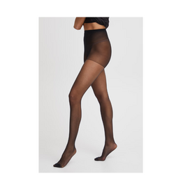 b.young 2 pack of Silk-Look Wikki Stockings in Black by b.young