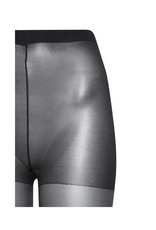 b.young 2 pack of Silk-Look Wikki Stockings in Black by b.young