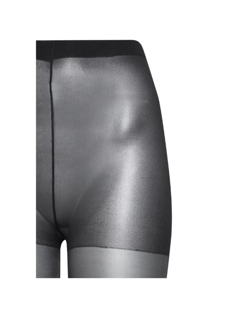 b.young 2 pack of Silk-Look Wikki Stockings in Black by b.young