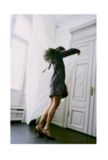 b.young Paillet Bow Dress in Fudge Sequin by b.young