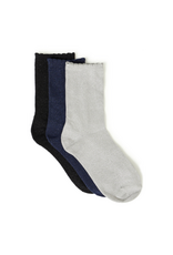 b.young Vilaine Sock Box  in Blue & Silver by b.young