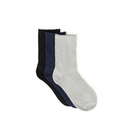 b.young Vilaine Sock Box  in Blue & Silver by b.young