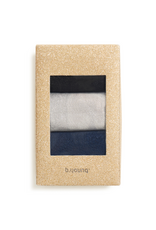 b.young Vilaine Sock Box  in Blue & Silver by b.young