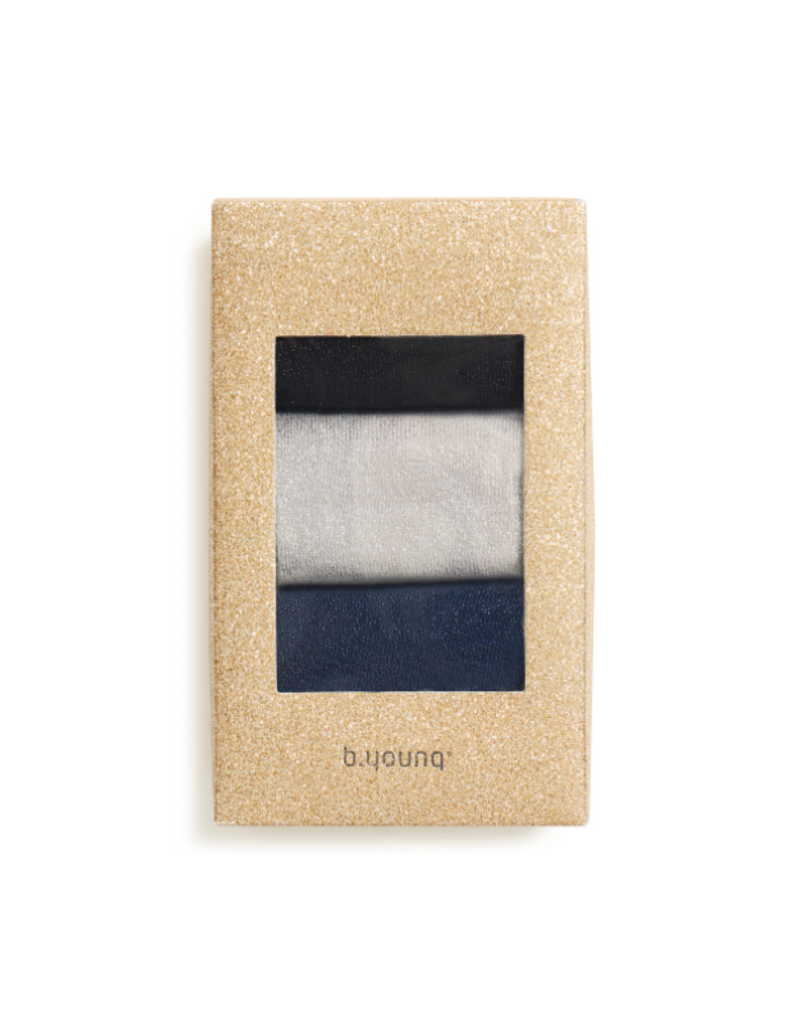 b.young Vilaine Sock Box  in Blue & Silver by b.young
