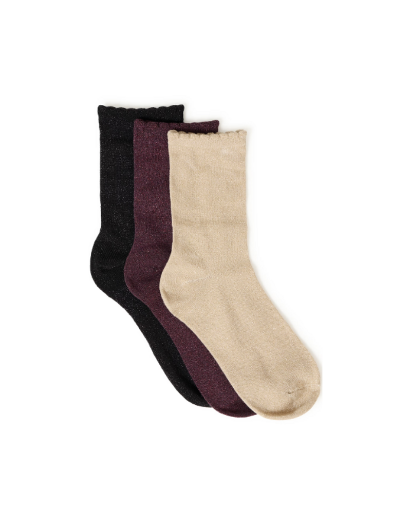 b.young Vilaine Sock Box in  Red & Gold by b.young