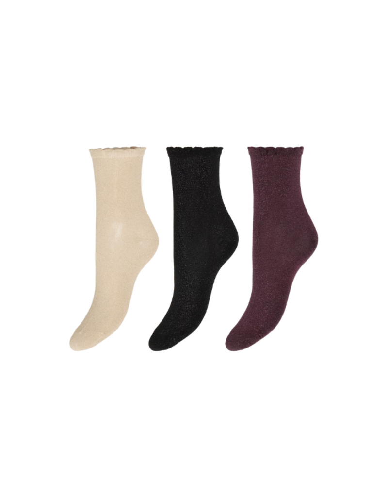 b.young Vilaine Sock Box in  Red & Gold by b.young
