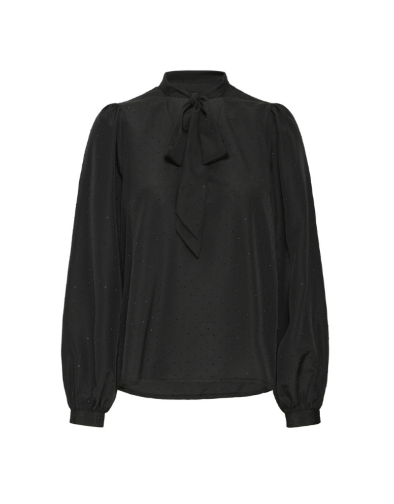 b.young Ikaja Bow Shirt in Meteorite by b.young