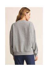 Z Supply Merry Sunday Sweater in Classic Heather Grey by Z Supply