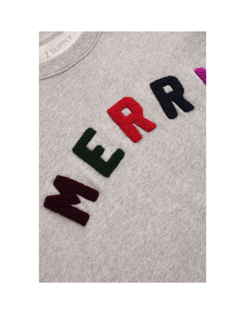 Z Supply Merry Sunday Sweater in Classic Heather Grey by Z Supply