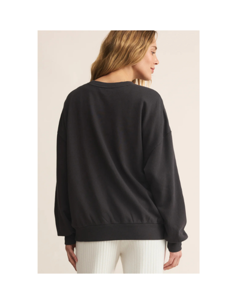 Z Supply Celebrate Sunday Sweater in Black Sand by Z Supply