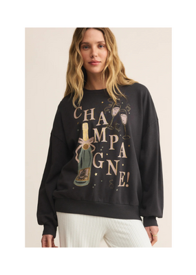 Z Supply Celebrate Sunday Sweater in Black Sand by Z Supply