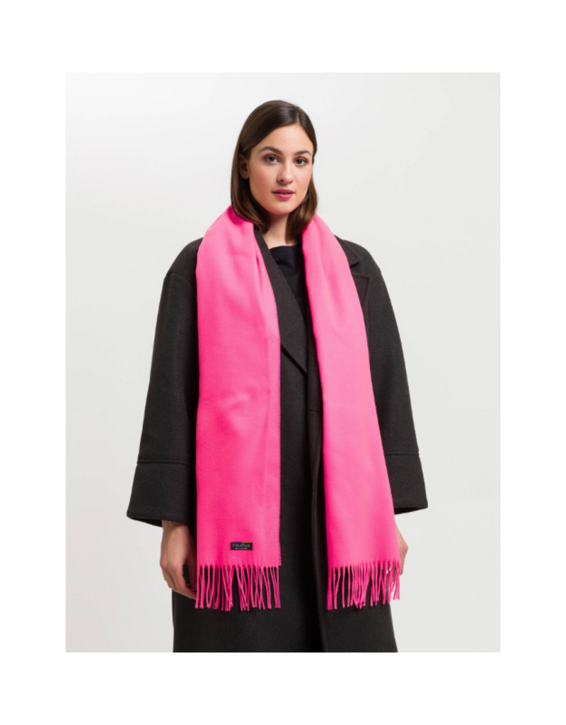 Fraas Solid Cashmink Scarf in Neon Pink by Fraas