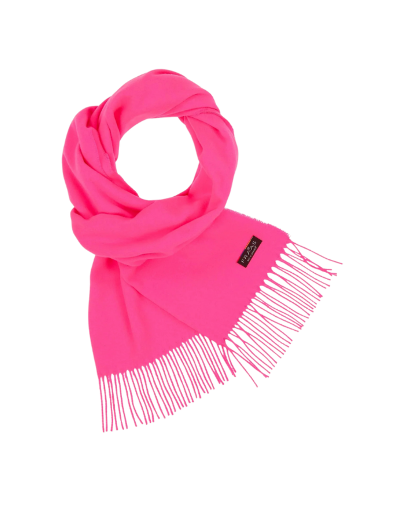Fraas Solid Cashmink Scarf in Neon Pink by Fraas