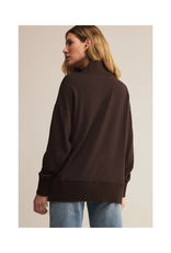 Z Supply Sable Rib Sweater in Chocolate Cherry by Z Supply