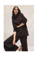 Z Supply Sable Rib Sweater in Chocolate Cherry by Z Supply
