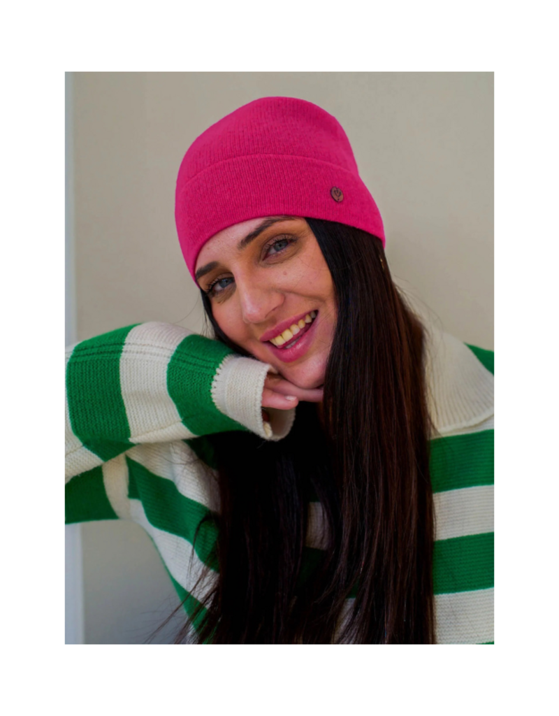 Fraas Fraas Cashmere Beanie in Pink by Fraas