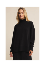 Z Supply Sable Rib Sweater in Black by Z Supply