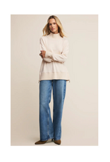 Z Supply Sable Rib Sweater in Warm White by Z Supply