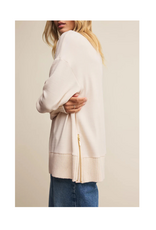 Z Supply Sable Rib Sweater in Warm White by Z Supply