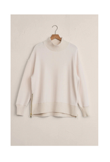 Z Supply Sable Rib Sweater in Warm White by Z Supply