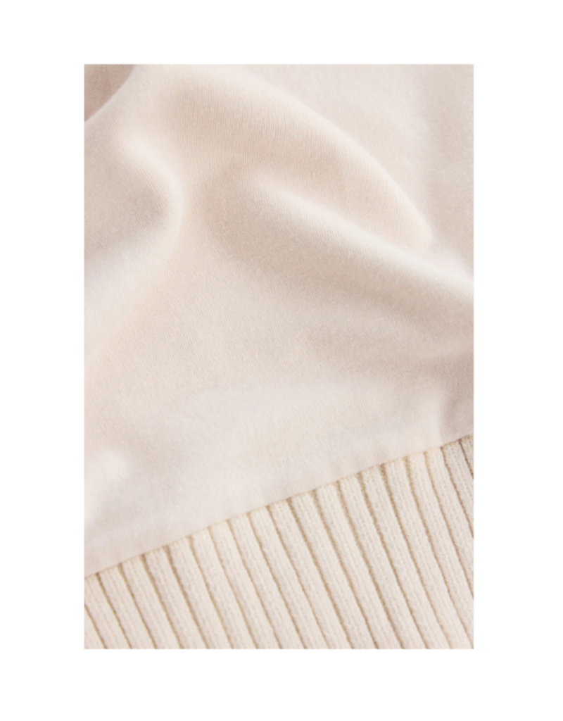 Z Supply Sable Rib Sweater in Warm White by Z Supply