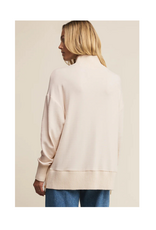 Z Supply Sable Rib Sweater in Warm White by Z Supply