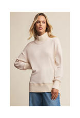 Z Supply Sable Rib Sweater in Warm White by Z Supply