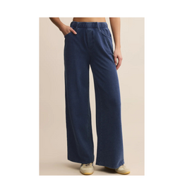 Z Supply Entourage Knit Denim Pant in Indigo by Z Supply