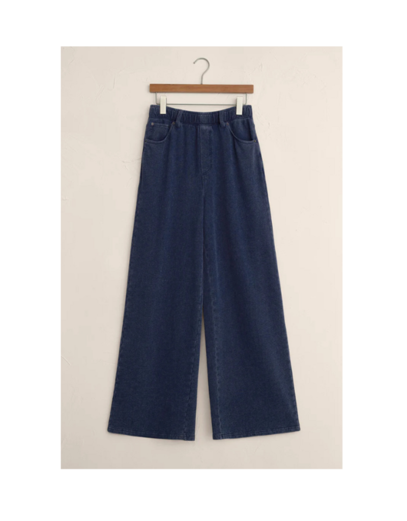 Z Supply Entourage Knit Denim Pant in Indigo by Z Supply