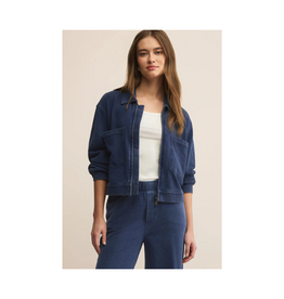 Z Supply Heritage Knit Denim Jacket in Indigo by Z Supply