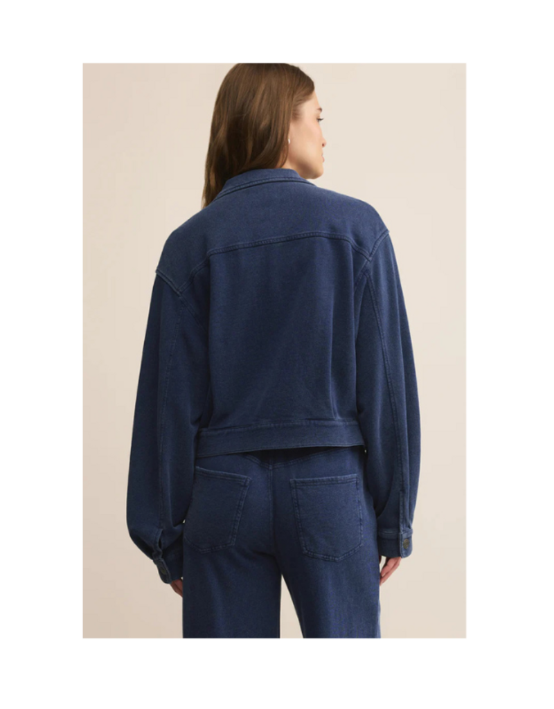 Z Supply Heritage Knit Denim Jacket in Indigo by Z Supply