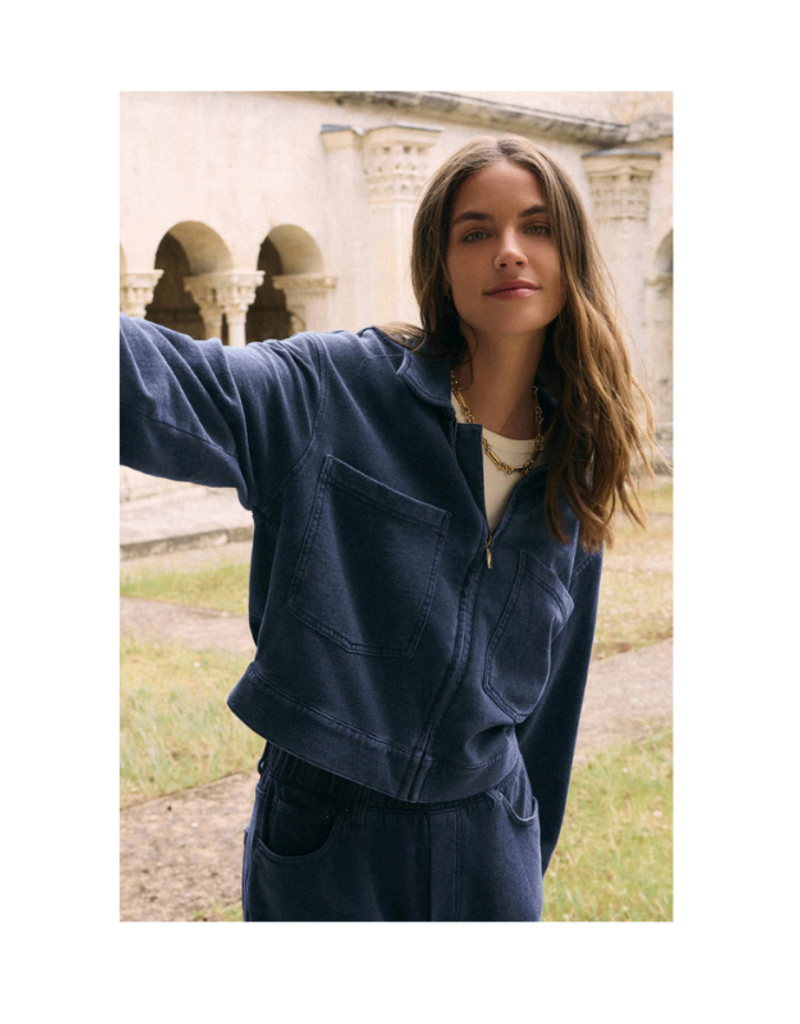 Z Supply Heritage Knit Denim Jacket in Indigo by Z Supply