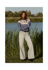 Z Supply North Sea Fairisle Cardigan in Blue Velvet Heather by Z Supply