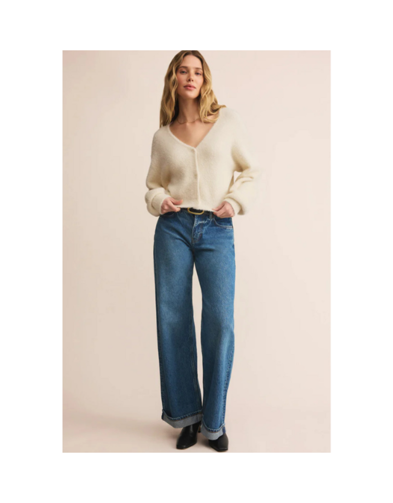 Z Supply Sadira Fluffy Cardigan in Warm White by Z Supply