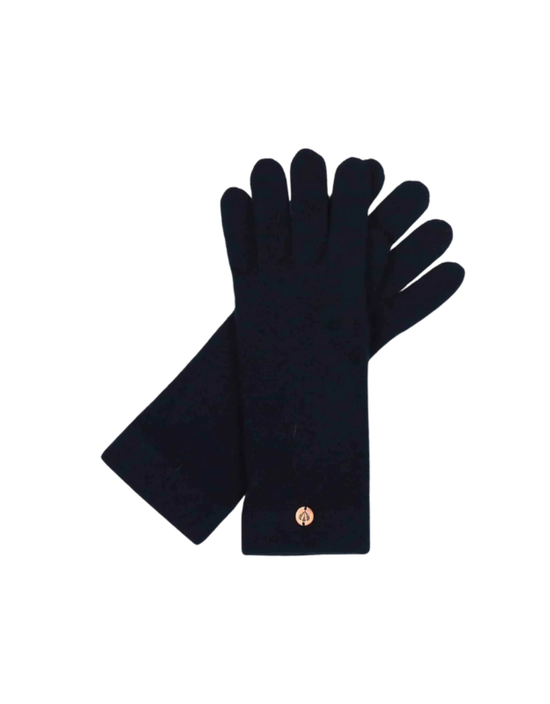 Fraas Jersey Cashmere Gloves in Navy by Fraas