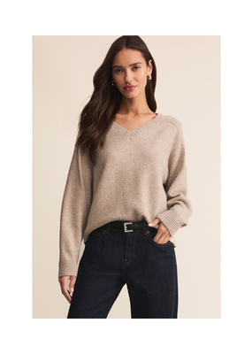 Z Supply Eloise Sweater in Natural Heather by Z Supply