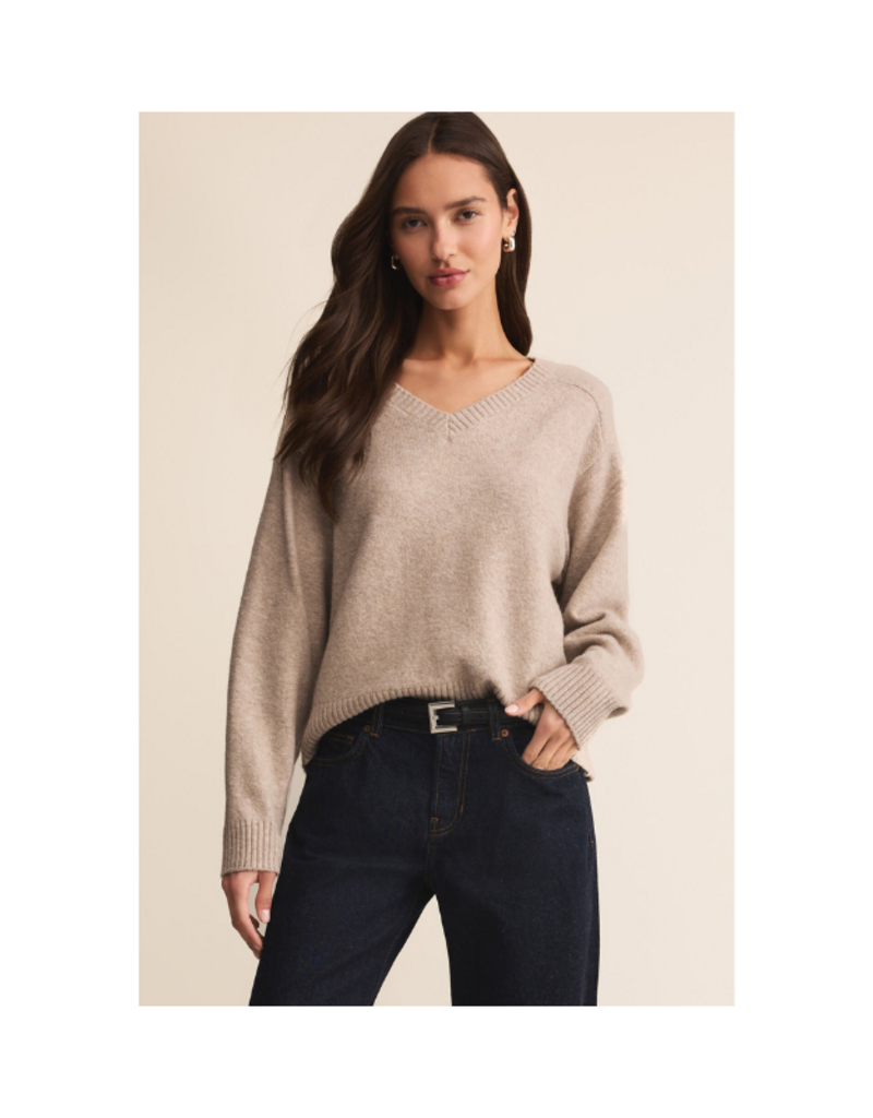 Z Supply Eloise Sweater in Natural Heather by Z Supply