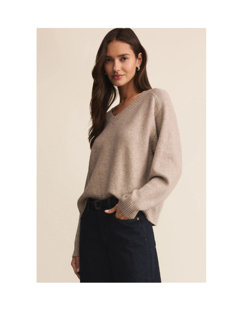 Z Supply Eloise Sweater in Natural Heather by Z Supply