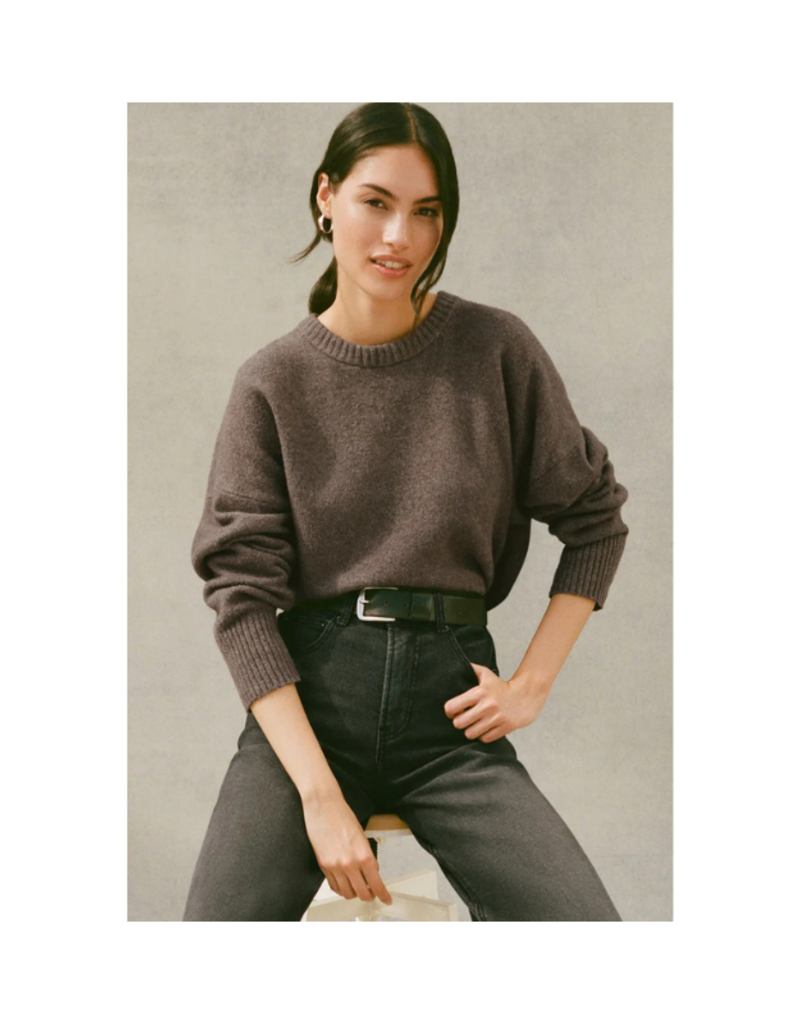 Z Supply Cirrus Cozy Sweater in Charcoal Heather by Z Supply