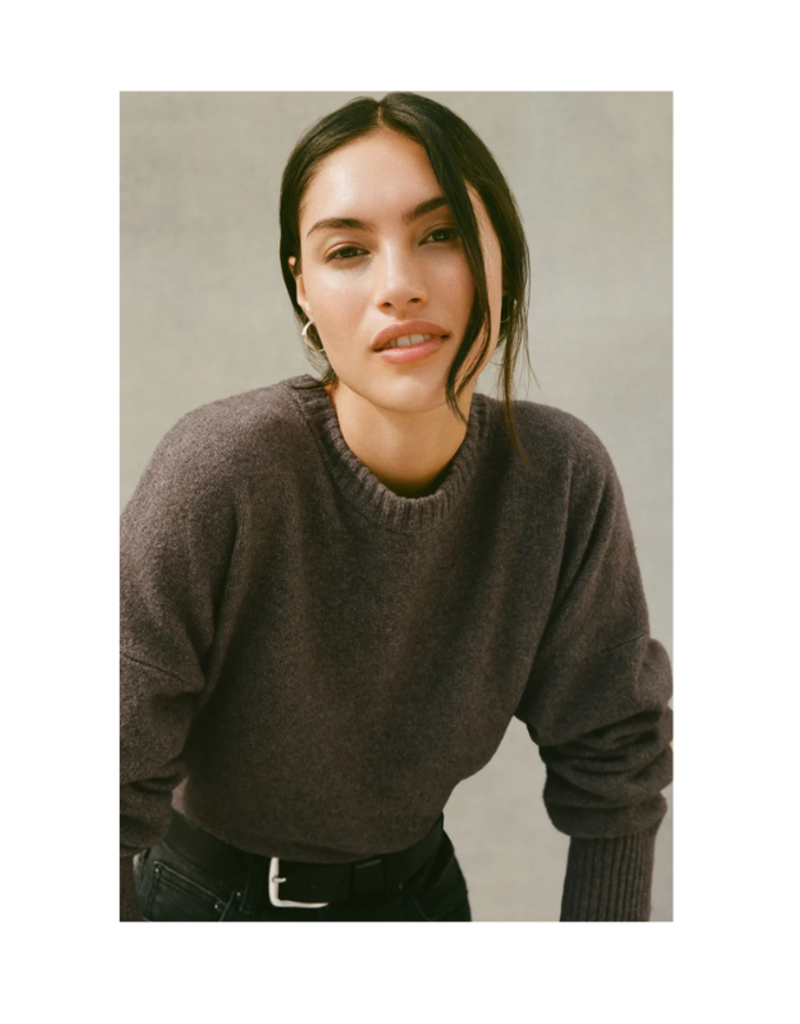 Z Supply Cirrus Cozy Sweater in Charcoal Heather by Z Supply
