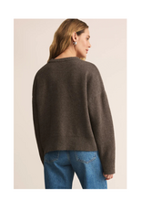 Z Supply Cirrus Cozy Sweater in Charcoal Heather by Z Supply
