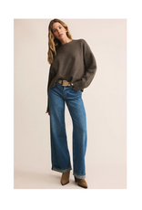 Z Supply Cirrus Cozy Sweater in Charcoal Heather by Z Supply