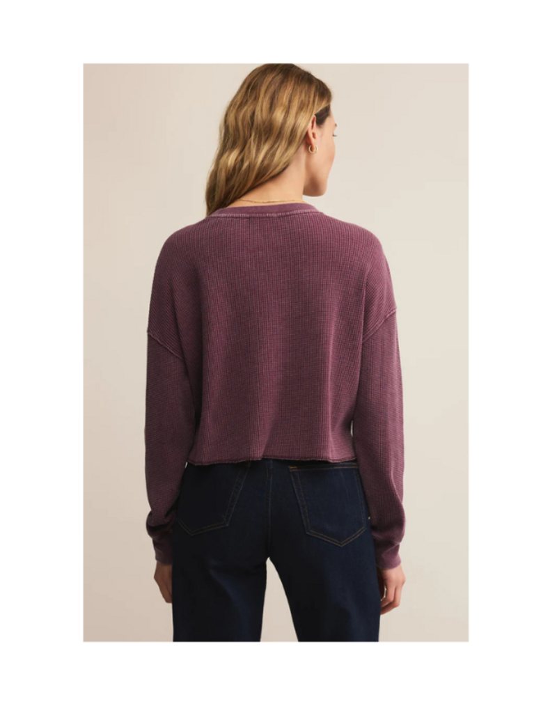 Z Supply Angel Mini Thermal Top in Merlot by Z Supply