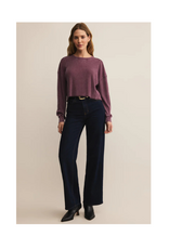 Z Supply Angel Mini Thermal Top in Merlot by Z Supply