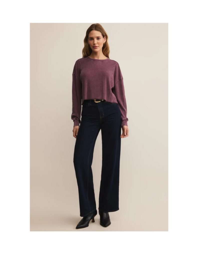 Z Supply Angel Mini Thermal Top in Merlot by Z Supply