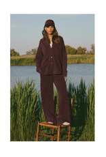 Z Supply All Day Knit Jacket in Chocolate Cherry by Z Supply