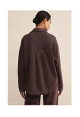 Z Supply All Day Knit Jacket in Chocolate Cherry by Z Supply