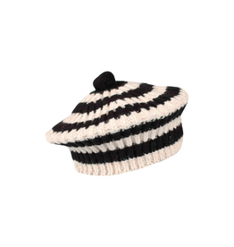 Fraas Striped Beret by Fraas