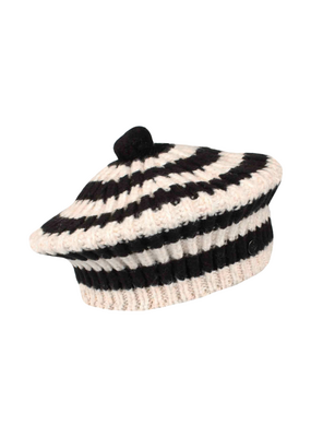 Fraas Striped Beret by Fraas