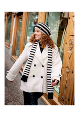 Fraas Fraas Acrylic Stripe Scarf Black